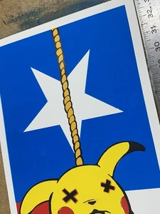 TEXAS PICACHU SIEBDRUCK KUNSTDRUCK 1999 LIMITED EDITION LKUHN - Bild 1 von 5