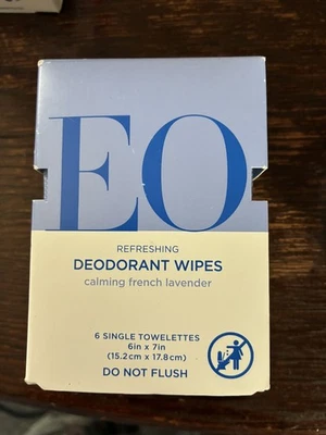 3x EO desodorante toallitas lavanda, toallitas con cuenta lavanda 15,2 CM Foto 1 de 3