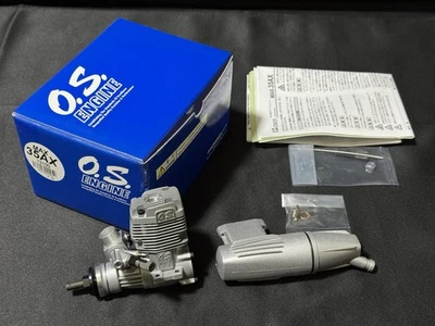 O.S. Max 35AX Nitro Airplane Engine with muffler New in Box  Made in Japan - Image 1 of 4