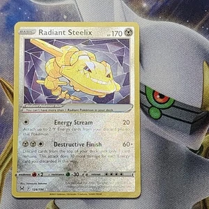 Radiant Steelix 124/196 Swsh11: Lost Origin Holo - Foto 1 di 2