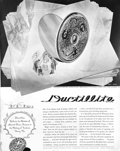 1935 Ad Wheeling Steel Corp Wheeling WV Ductillite Tin Plate - Bild 1 von 1