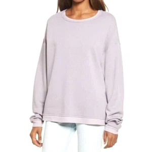 Treasure & Bond Women's Thermal Edge Sweatshirt In Purple Peace 2XS $45 - Picture 1 of 4
