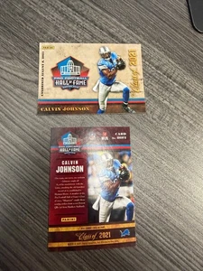 Calvin Johnson - Panini NFL Hall of Fame Class of 2021 Card HOF DETROIT LIONS - Bild 1 von 3