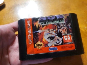 Sega Genesis Sub Terrania READ - Picture 1 of 4