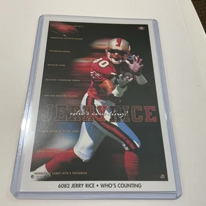 Tarjeta póster promocional de colección de Jerry Rice Costacos de la NFL de Jerry Rice Costacos "Who's Counting" 49er 4x6l - Imagen 1 de 4
