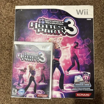 Dance Dance Revolution: Hottest Party 3 (Nintendo Wii, 2009) Bundle W/Dance Pad - Image 1 of 4