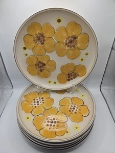 Denby Minstrel Dinner Plates x6 - 10¼″ Vintage Stoneware - Excellent Condition - Picture 1 of 2
