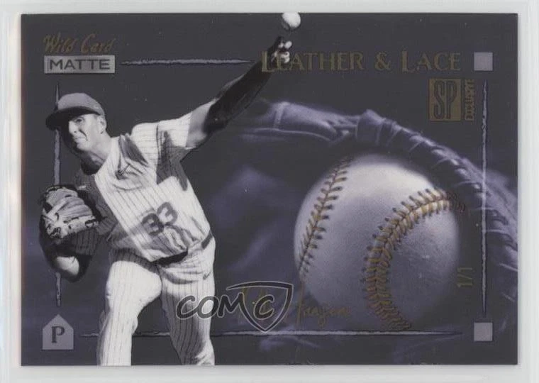 2022 Wild Card Matte SP Exclusive Leather & Lace Blue/Gold 1/1 Pete Hansen 8o1 - Image 1 of 3
