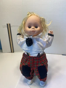 Vtg 1984  Uneeda  Baby Doll Sleep blue  Eyes 14“ Soft Body Blonde Hair Vinyl - Picture 1 of 24