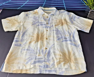 CAMISA HOMBRE XL TOMMY BAHAMA MANGA CORTA ABOTONADA 100% LINO TROPICAL FLORAL - Imagen 1 de 15