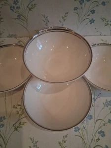 Royal Doulton Concord Platinum X 5 Fruit Bowls 13cm Immaculate Condition - Picture 1 of 7