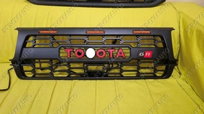 FRONT GRILL WITH LED FOR TOYOTA LAND CRUISER FJ80 LC80 1993-1997 MB/RD GR STYLE - Image 1 of 2