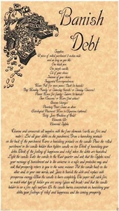 Banish Debt Spell - Picture 1 of 1