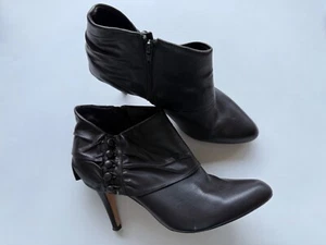 Saks Fifth Avenue Ankle Boots SF-Corey Brown Leather Sz US 10 - Picture 1 of 21