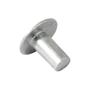3/16 Zoll Aluminium Nieten, 100er Pack, Feuerschale Kopf, 0,375 Zoll Länge für Bootsreparaturen - Bild 1 von 3