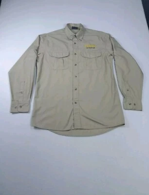 Cabelas Shirt Mens Medium Tall Tan Outdoors Fishing Hiking Gorpcore Hunting - Image 1 of 4