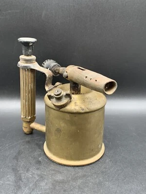 Magnifique Ancienne Lampe A Souder Max Sievert Suede Laiton  - Photo 1/4