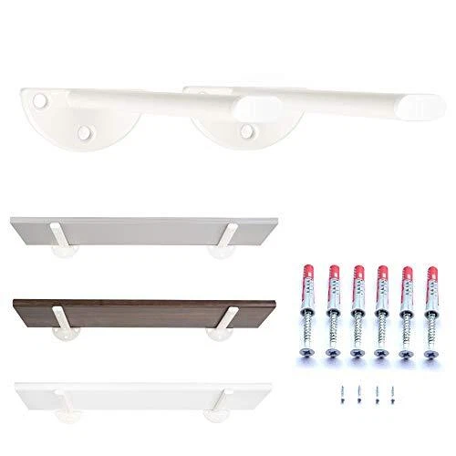 MAD Staffe per Mensole Bianche, Supporti a Muro in Acciaio Resistente, (C9u) - Immagine 1 di 1