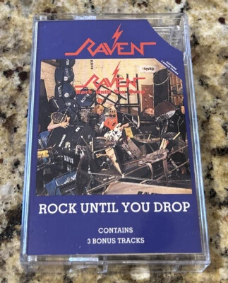 RAVEN- ROCK UNTIL YOU DROP CASSETTE RCC 9387 Roadrunner 1981 - Image 1 of 4