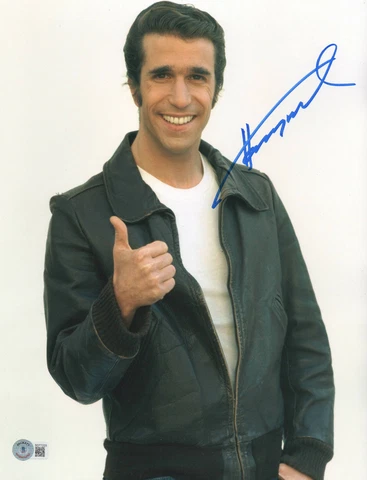 HENRY WINKLER SIGNED AUTOGRAPH HAPPY DAYS 11X14 PHOTO BECKETT BAS FONZIE Cover