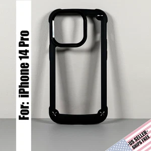 Case for iPhone 14 Pro - Crystal Clear | Black Frame | Adventure Ready - Picture 1 of 13