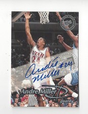 1999 Press Pass Authentics Andre Miller Rookie AUTOGRAPH Cavaliers Utah