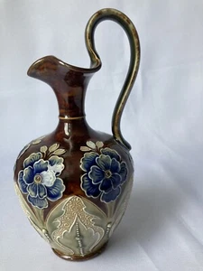 Doulton Lambeth Krug, von Eliza Simmance, Jugendstil Steinware, Top Zustand - Bild 1 von 11