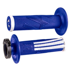 Odi V2 Emig Pro MX Lock-On Grips Blue/White For KTM 250 XCF-W 2016 - Picture 1 of 2