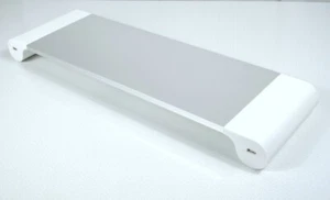 Monitor Ständer Aluminium Kunststoff weiß Tastaturablage - Photo 1/1
