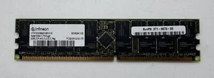 Memory 2gb ddr 400,cl3,ecc,reg, mt36vddf25672y-40bd2, 371-0073-02 - Picture 1 of 2