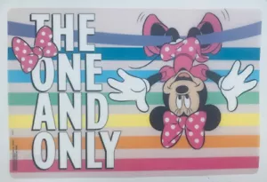 Minnie Mouse Placemats - Set of 2 - BPA Free - 18" x 12" - THE ONE AND ONLY - Foto 1 di 1