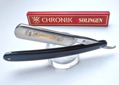 Rasoio PREMIUM Solingen CHRONIK H. Klein 6/8 GREAT Vintage Straight Razor! - Immagine 1 di 4