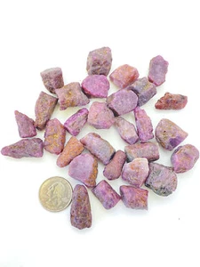 Roh Rubin Stein Klasse AAA, natürlicher Rubin Edelstein grob aus Indien, roter Stein - Bild 1 von 5