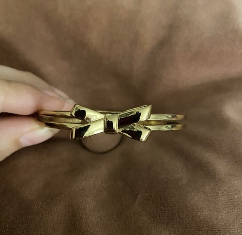 Bracciale Kate Spade New York Doppio Fiocco Oro Doppia Fascia Magnetico Con Sacchetto