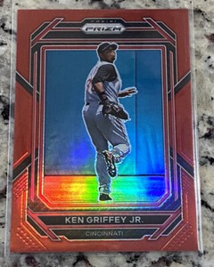 2023 Prizm Baseball Ken Griffey Jr. Red Prizm Parallell #’d /199 Mariners