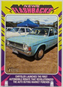 ⚾ 2024 Topps Heritage Chrysler Rebate News Flashbacks #NF-2 Vintage Tribute⚾ - Picture 1 of 3