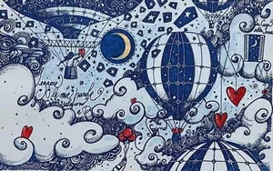 Casa della luna I Andrea Agostini Werk Gemälde GRAVUR signiert Ed Lim 50x40 - Bild 1 von 1
