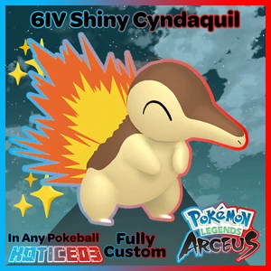 ✨Shiny Cyndaquil / Alpha Max Stat✨ Pokemon Legends:Arceus 🚀Fast Pokémon Fast🚀 - Picture 1 of 4
