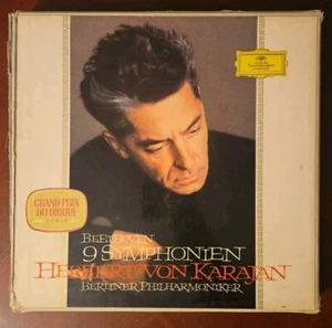 8 LP Vinyl Record Box Set Beethoven 9 Symphonies Von Karajan Deutsche Grammophon - Imagen 1 de 18