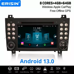 64GB Android 13 CarPlay Autoradio Navi Mercedes-BENZ SLK-Klasse R171 DAB+ CD DSP - Bild 1 von 23