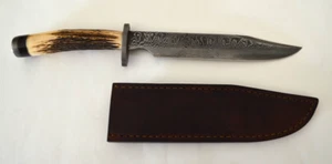 Craig Steketee (STEK KNIVES) Handmade Damascus Fighting Knife, USA - Picture 1 of 8