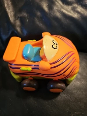 Juguete de vinilo Justb-You Fricción Tigre Taxi Coche Niño Juguete Naranja- 5 pulgadas  Foto 1 de 4