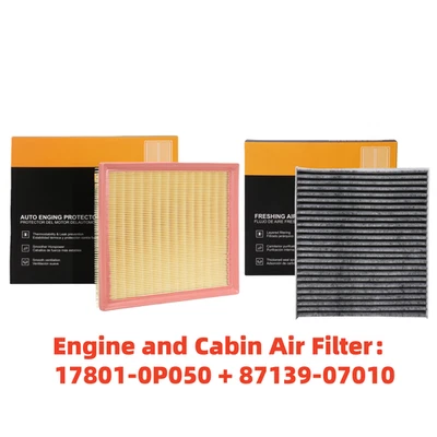 Filtro de aire de cabina motor + elemento de carbono para Lexus RX350 ES350 NX300 vendedor de EE. UU. Foto 1 de 4