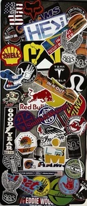 STICKER SET 12 American Brands Surf Auto Outdoors Gun Hunting Skate Burger Beer - Picture 1 of 2