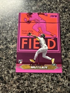 2024 Topps Stadium Club Lawrence Butler #265 Pink Foil Parallel RC Athletics - Bild 1 von 2