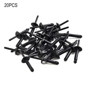 Rivet Clips Car Clips Plastic Rivet Clips Black Car Clips Plastic Black - Picture 1 of 12