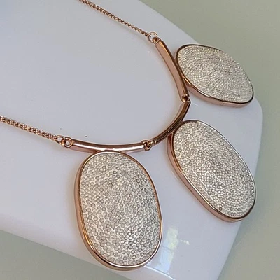 Kate Spade FABULOSO PAVÉ ÓVALOS ENORME DECLARACIÓN BABERO COLLAR BELLEZA Foto 1 de 4