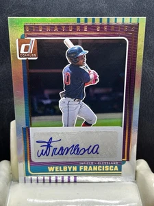 WELBYN FRANCISCA 2025 Donruss Baseball SIGNATURE Series AUTO #SG-WFC Cleveland - Picture 1 of 5