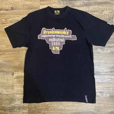 Camisa Drunknmunky Para Hombre L Gráfica RARA 1996 De Colección Y2K Patinador Urbano Logo Urbano Foto 1 de 4