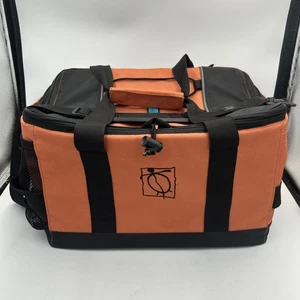 "Enfriador hawaiano vintage 16"" naranja con correa para el hombro muy buen estado" - Imagen 1 de 12